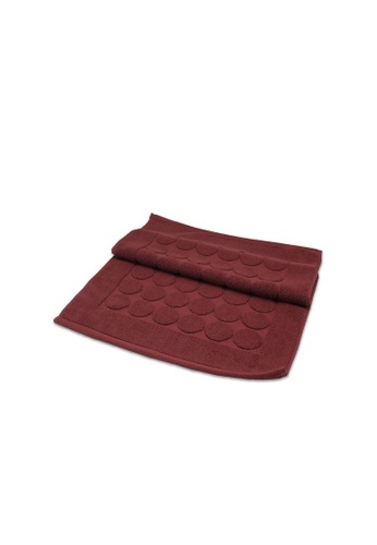 Jean Perry red Jean Perry Ledior Bath Mat - Circle - Jester Red 038D9HL31042A2GS_1