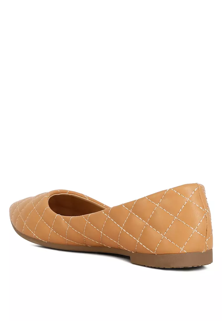 London Rag Beige Quilted Ballet Flats 2024 | Buy London Rag Online ...