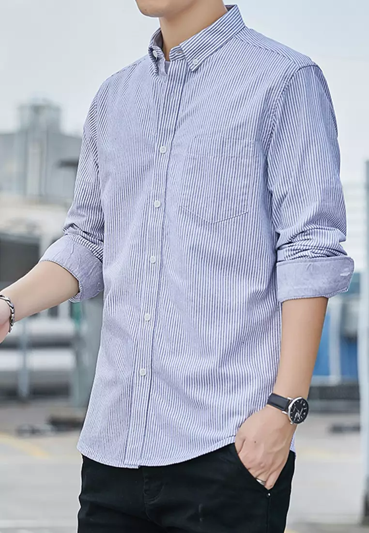 Slim Casual Long Sleeved Shirt C2001