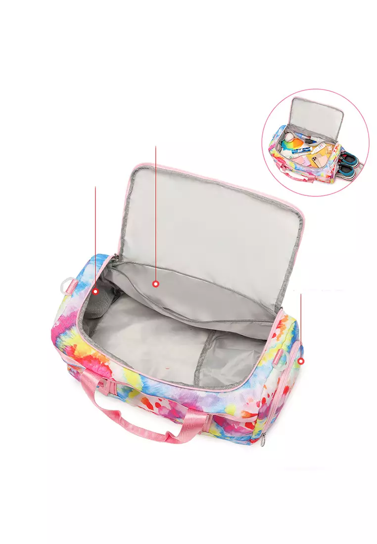 Stowable Duffel Bag With Shoes Compartment