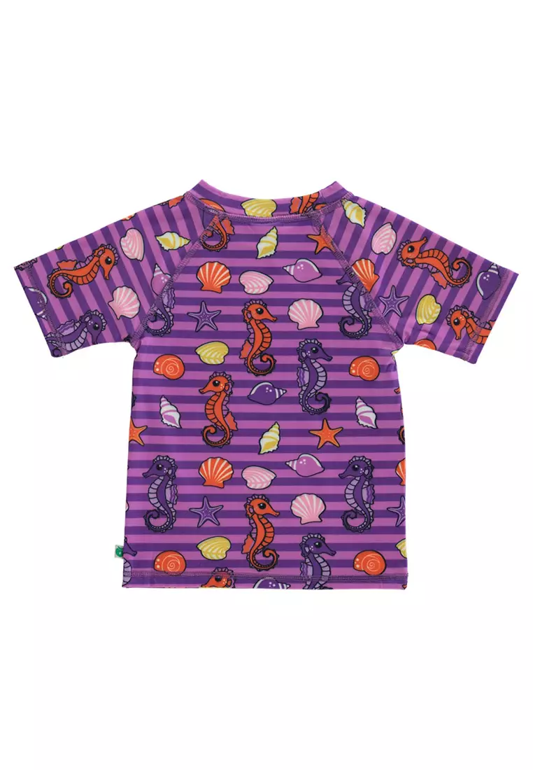 UV50 t-shirt for children with seahorses