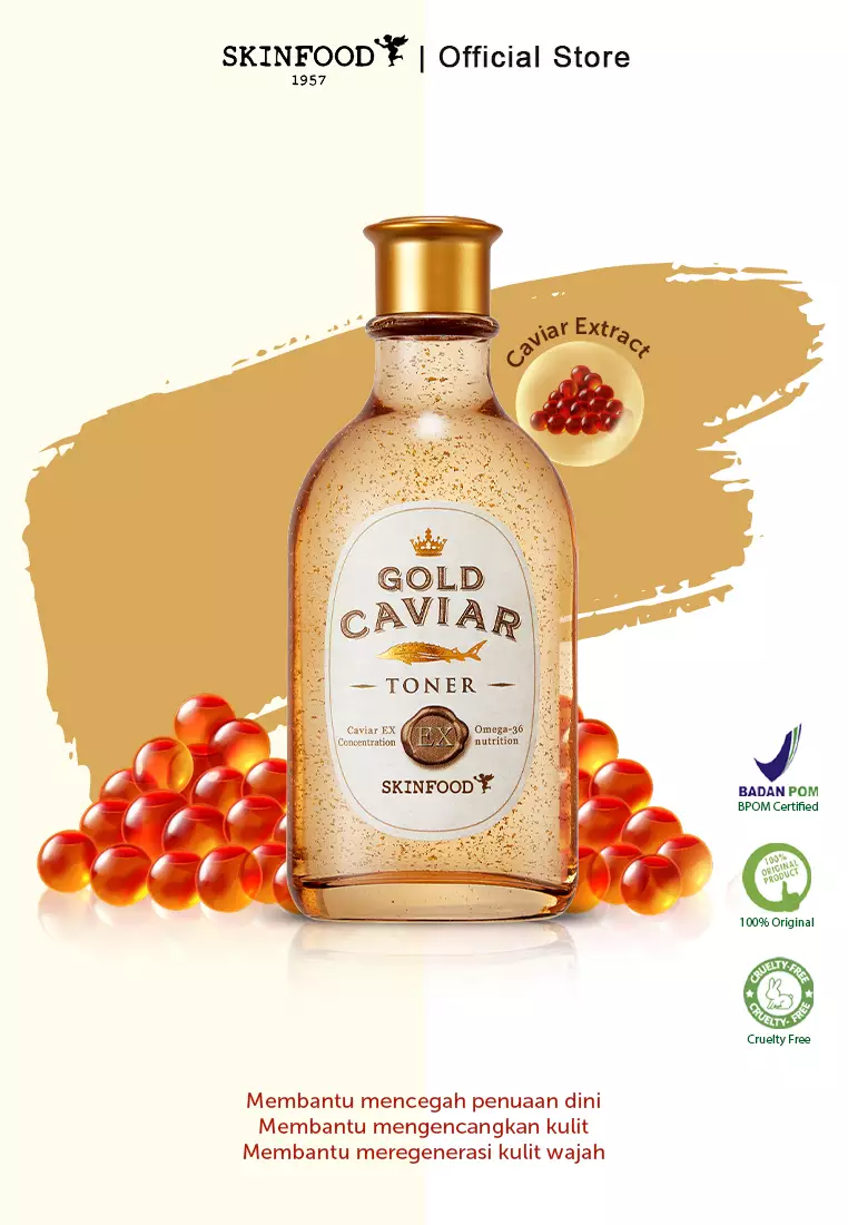 Jual SkinFood SKINFOOD Gold Caviar Ex Toner Original 2024 ZALORA Indonesia