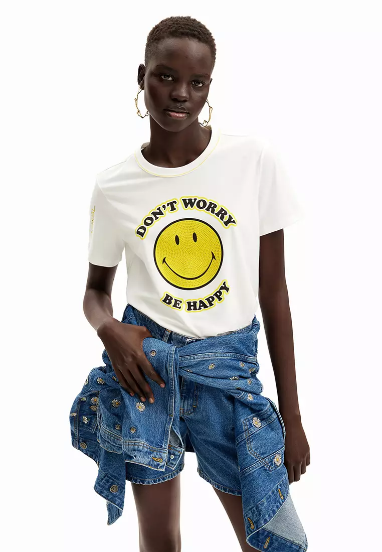 Desigual Woman Rhinestone Smiley Originals ®