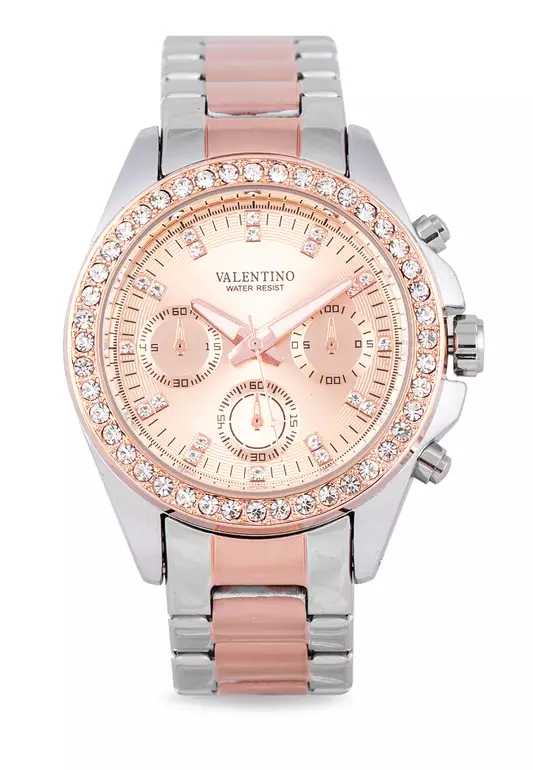 Analog Watch 20121662-Two Tone - Rose Dial