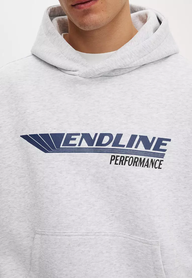 Cropped Fit Graphic Hoodie