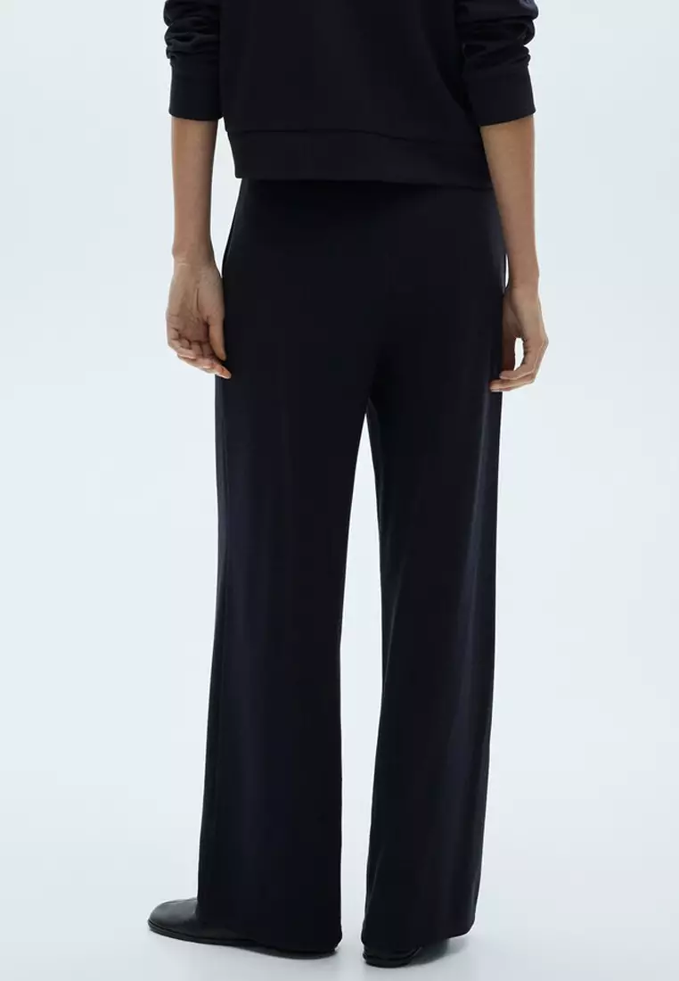 Wide Leg Jogger Trousers