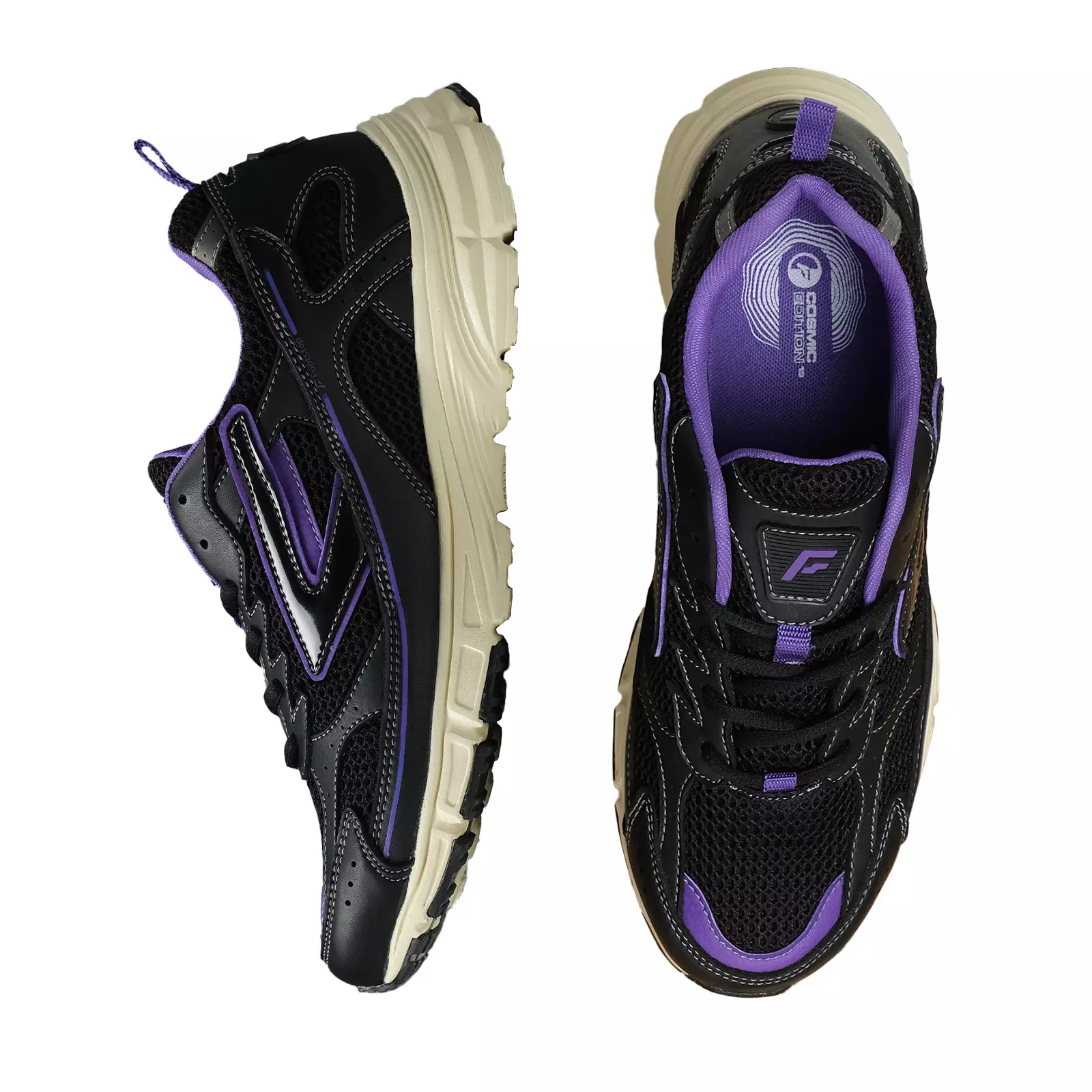 Footstep Footwear Sepatu Pria Sneakers Fletcher Black Purple Original Shoes