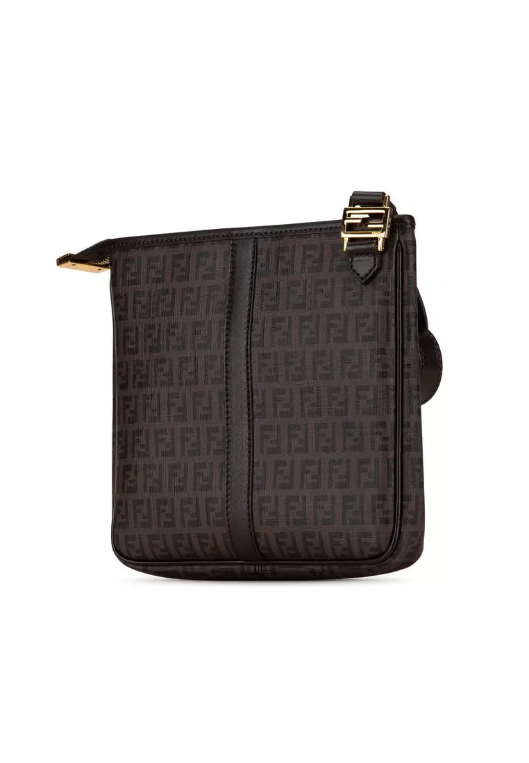 Pre-Loved Fendi Zucchino Spalmati Crossbody
