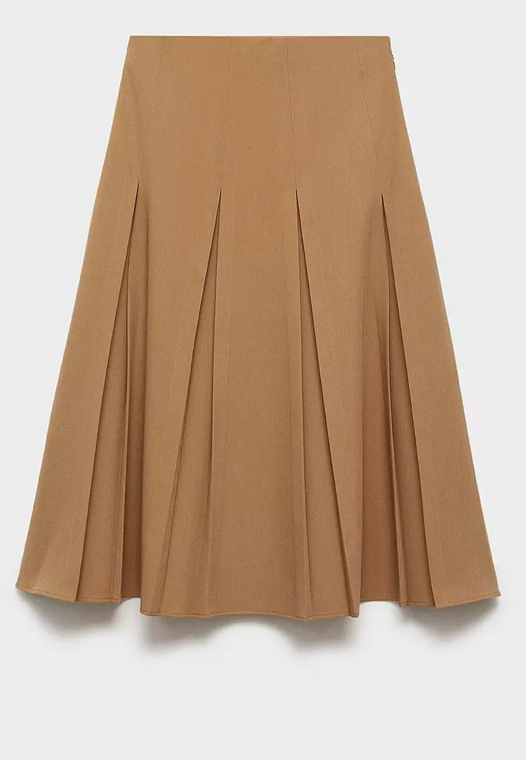 Godet Midi Skirt