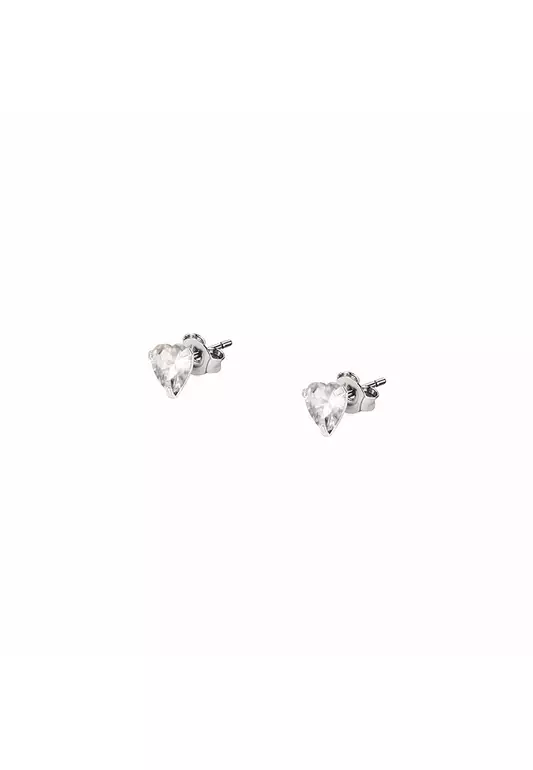 LA PETITE STORY Silver Heart WOMAN EARRINGS LPS01AWV27