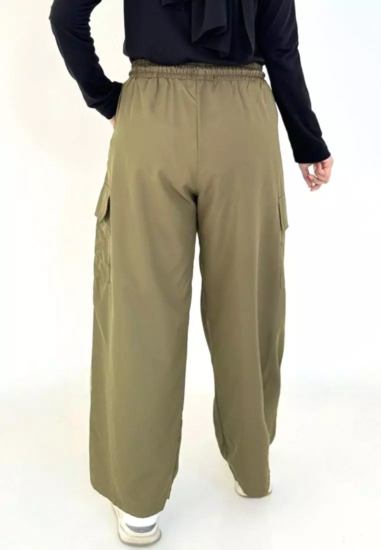 BUY 1 GET 1 FREE Alia Cargo Pants [Army - Black]