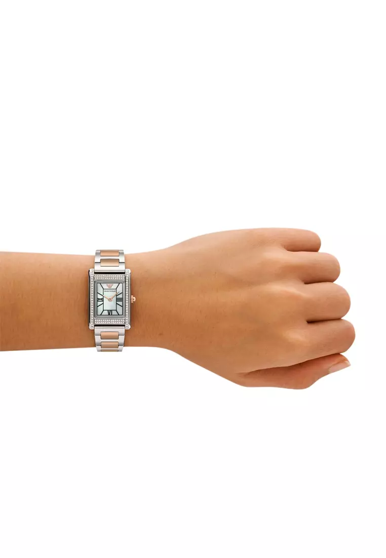 Ladies' Watch Mother of Pearl Color Blocked AR11626