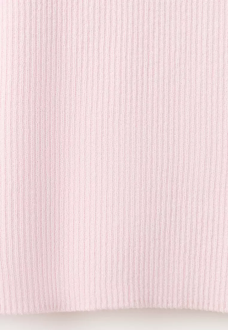 Fitted Fine-Knit Top