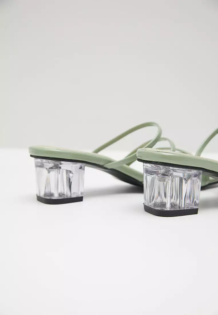 Sophie Ivanka Heels Strappy Green