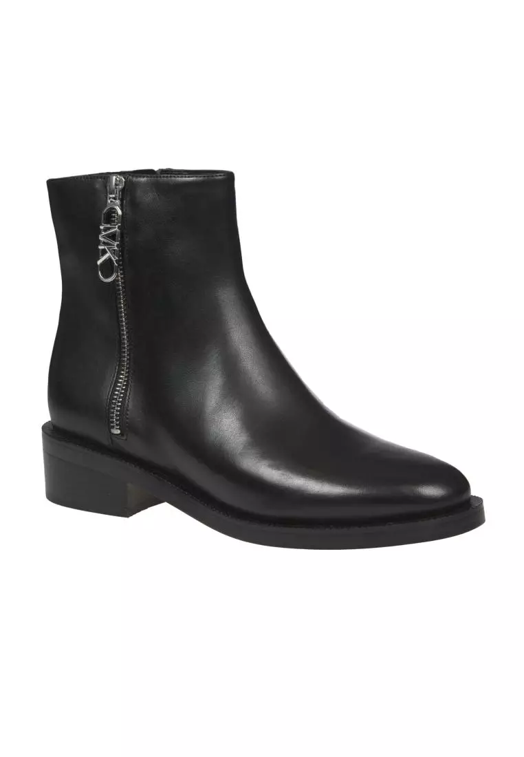 Michael kors black boots clearance silver zipper