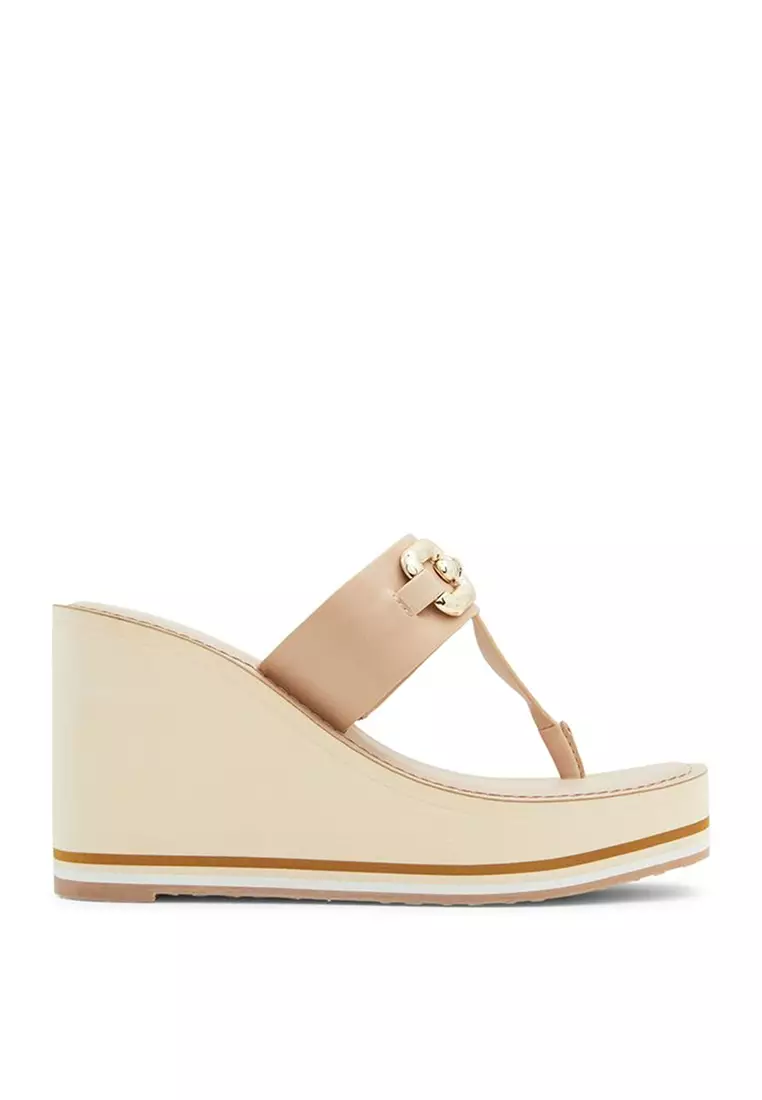 T on sale strap wedges