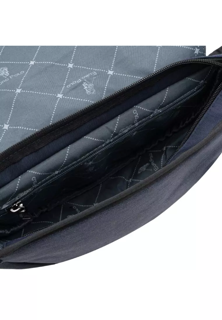 Euro Polo Men's Half Moon Crossbody Sling Bag EBK 40110