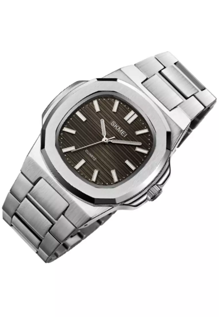 Jam Tangan Analog Pria Waterproof Strap Tali Material Stainless Steel GN89 ORIGINAL