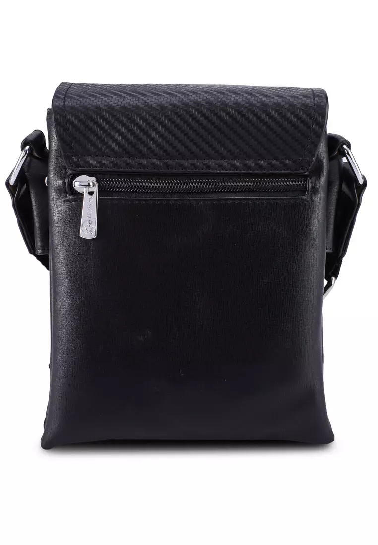 Swiss polo textured sling discount bag