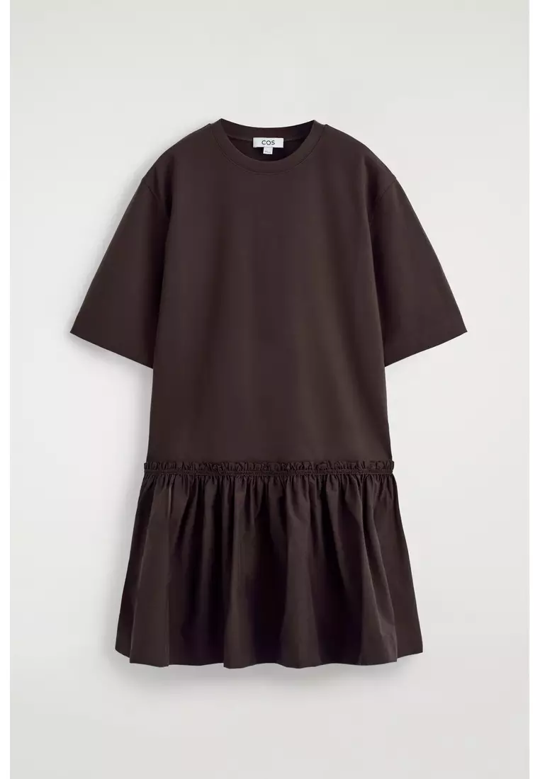 Buy COS PANELLED DROPPED-WAIST MINI DRESS 2026 Online | ZALORA