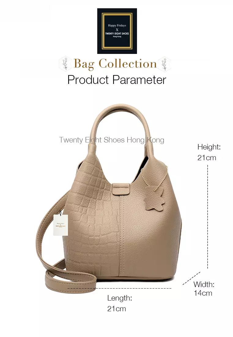 Versatile Patch Pattern Faux Leather Bucket Bag JW HD-2811