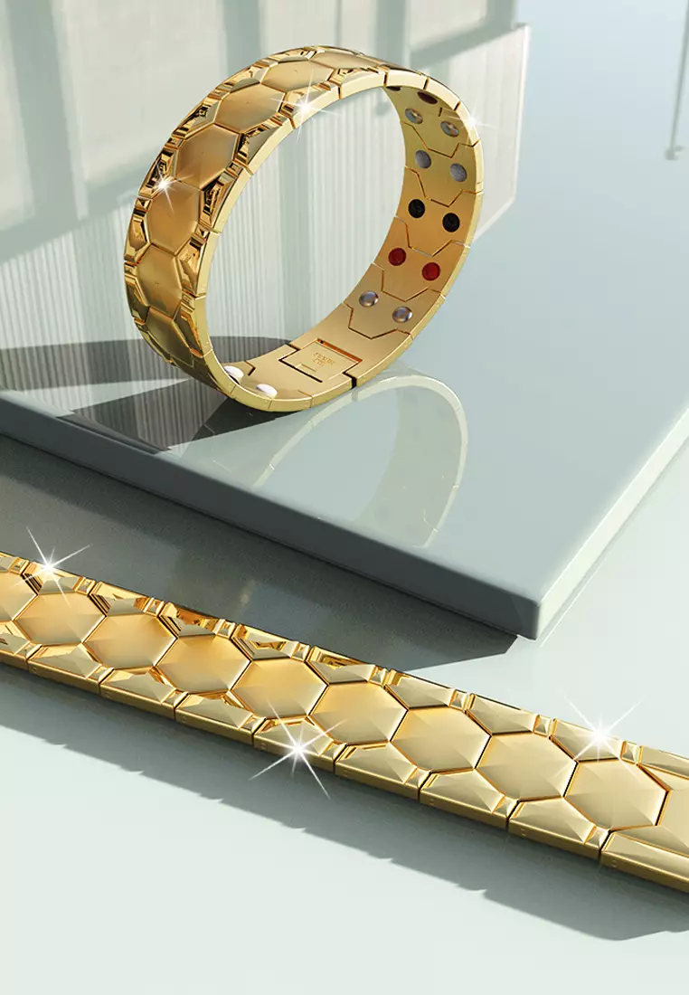 Watch Band Chunky Stack Gold Layered Bracelet