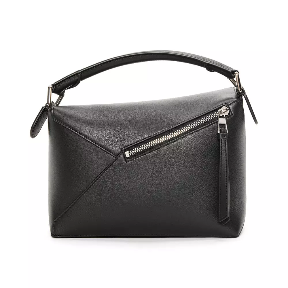 Small Puzzle Edge Bag in Classic Calfskin Black Shw