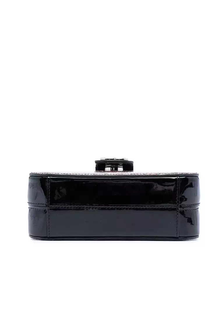 Pre-Loved Chanel Glitter Patent Evening On The Moon Camera Case