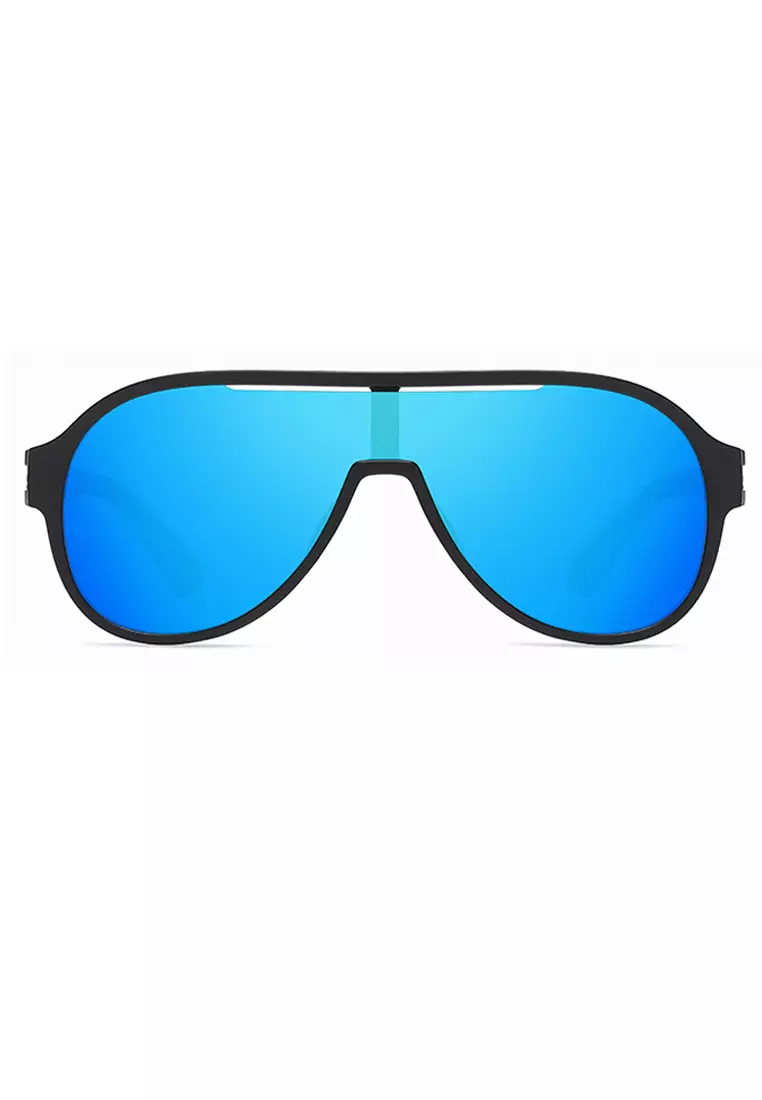 RICCO Aviator Polarized Sunglasses - UV 400 Protection, Metal Frame MS1043 With Case & Cloth
