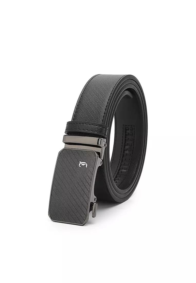 Gift Set - Leather RFID Wallet + 35mm Automatic Buckle Belt (禮盒 - 皮具錢包 + 腰帶) - 棕色 / 黑色