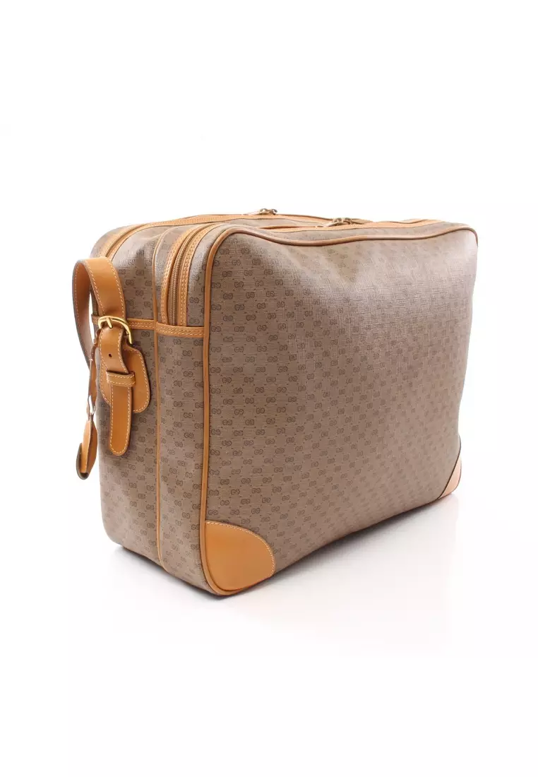Gucci bags brown leather clearance