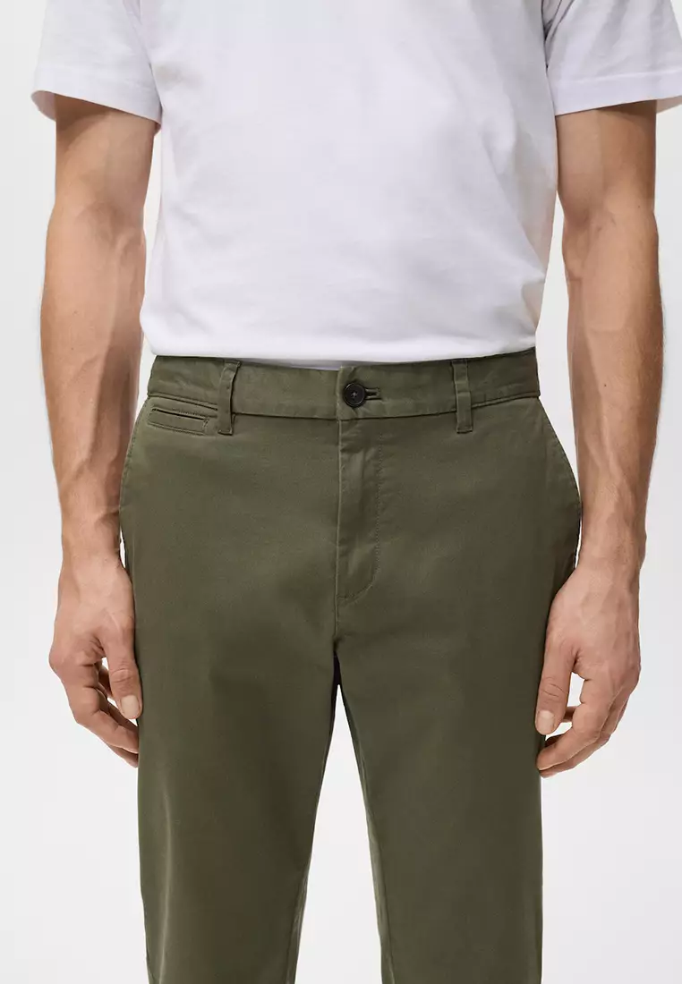 Pantalon Cropped Tapered Chino Pants