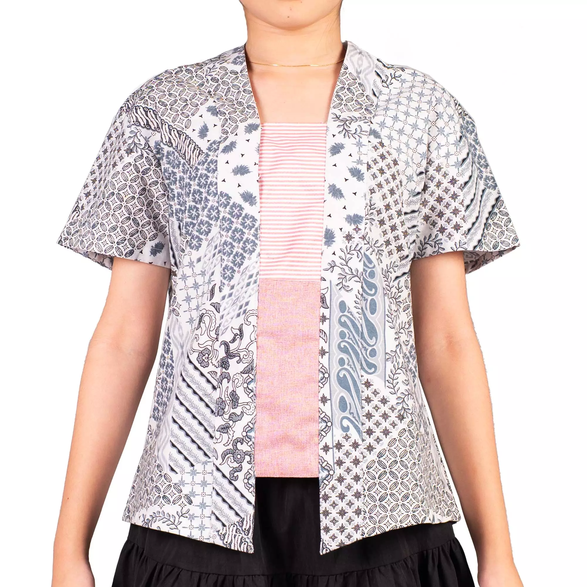 Blouse Batik Anak Perempuan - Bhatara Batik Cerita - Atasan Batik Modern Lengan Pendek