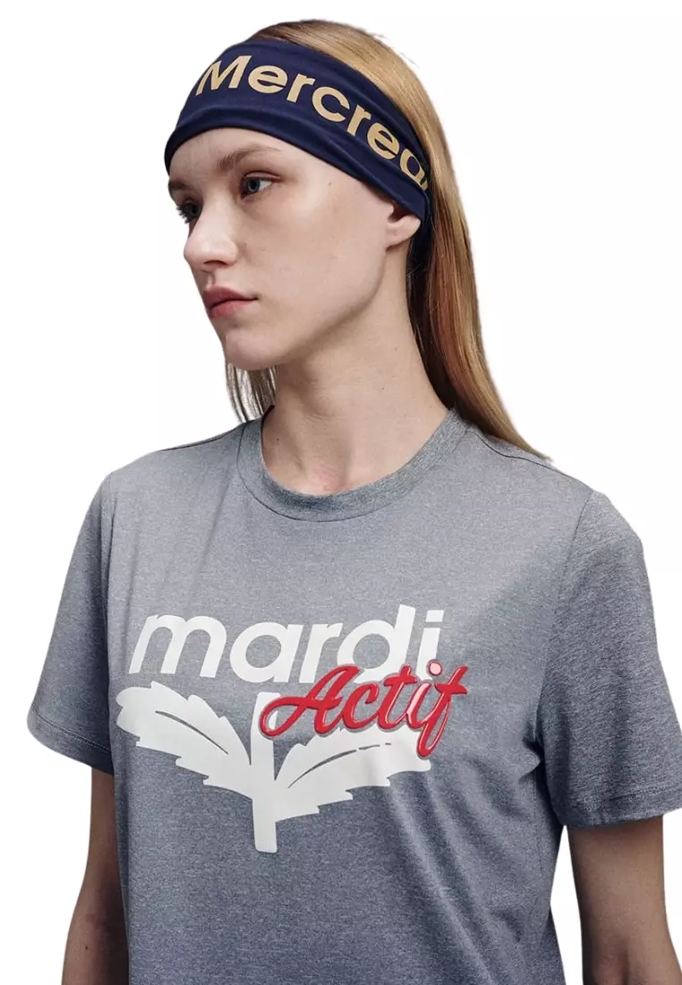 [ACTIF] AIRLIFT Relax Fit Top bloommardi - Melange Grey Red