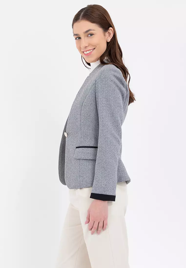 Herringbone Blazer