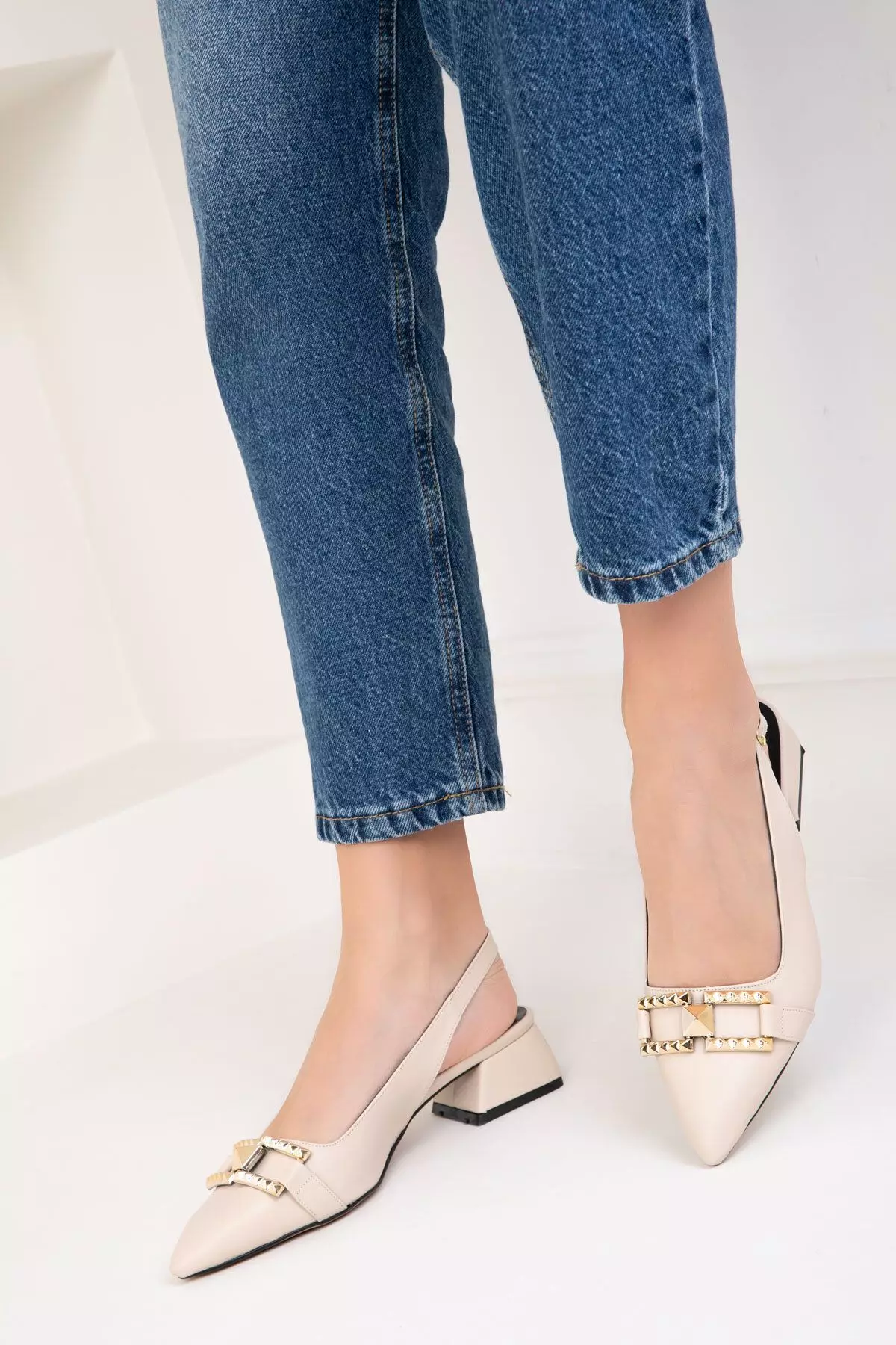Buckle Slingback Heels