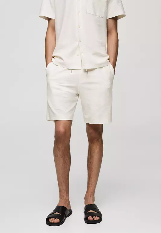 Cotton Shorts With Drawstring