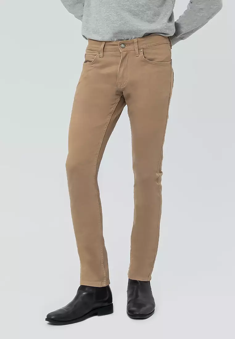 ALASKA KHAKY Celana Panjang Jeans Chinos Denim Pria - Celana Chino Denim Bottom Man Long Pants