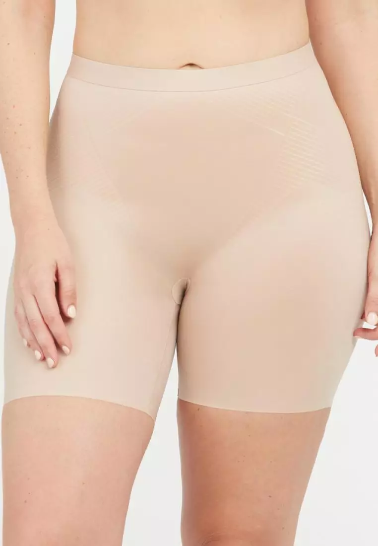 Shop Spanx Thinstincts 2.0 High-Waisted Mid-Thigh Shorts
