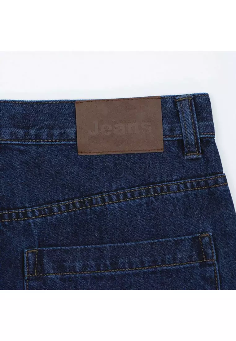 Men's Denim Mid Rise Relax Cargo Jeans 01115030