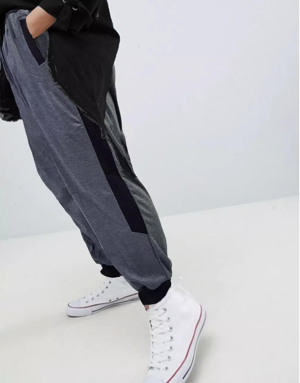 KURT Celana Jogger Jumbo Size Celana Jogger Wanita Up Size Celana Wanita Ukuran  Besar - ABU TUA