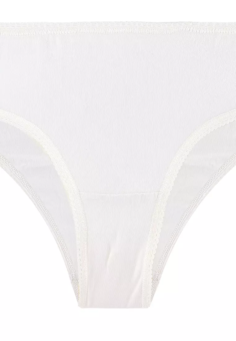 5pk Cotton Lycra Brazilian Knickers