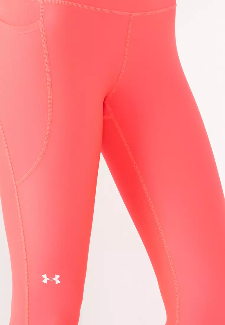 Under Armour Charged Womens XS Capri logo yoga workout pants 3/4 tights 