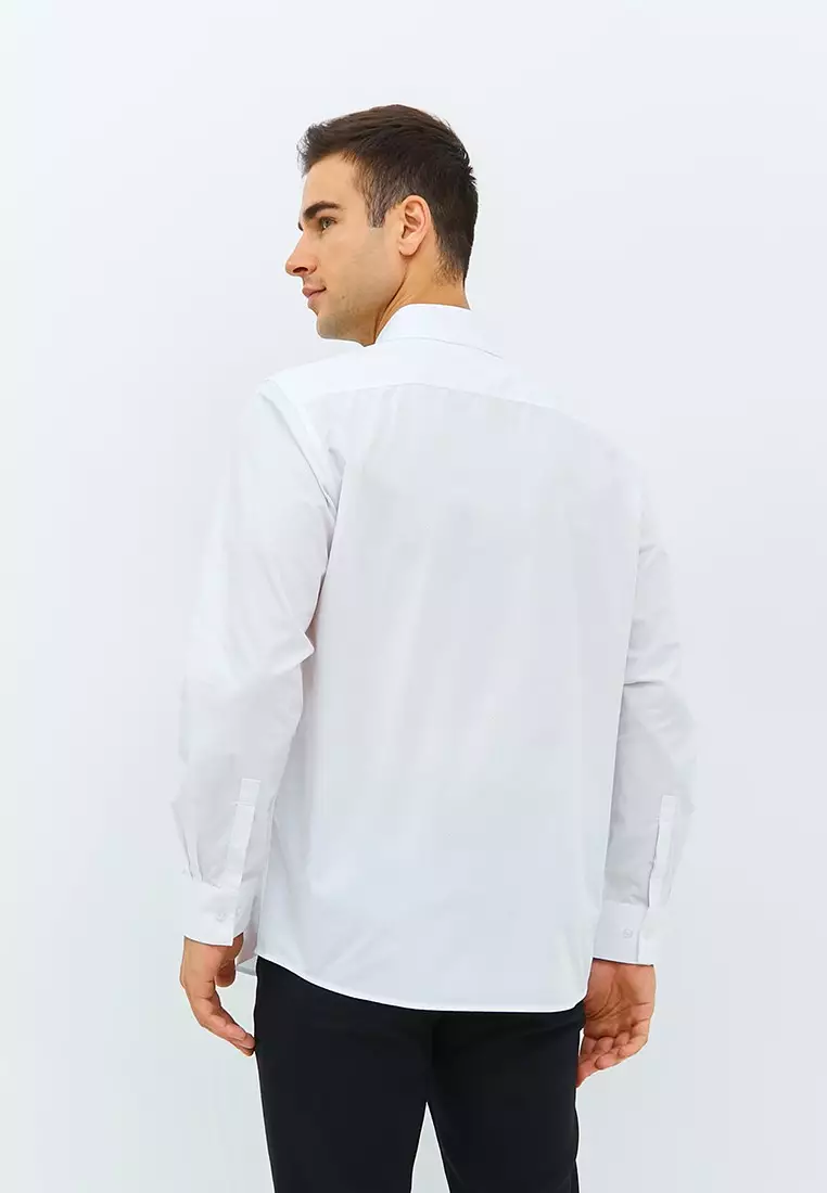 Jobb Doric Kemeja Pria Lengan Panjang Regular Fit Putih