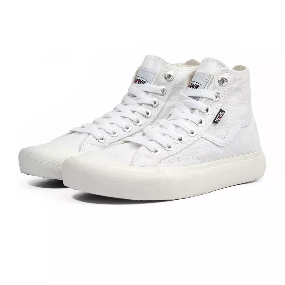 SABA Veloz High All White - Sepatu Sneakers Casual Pria Wanita