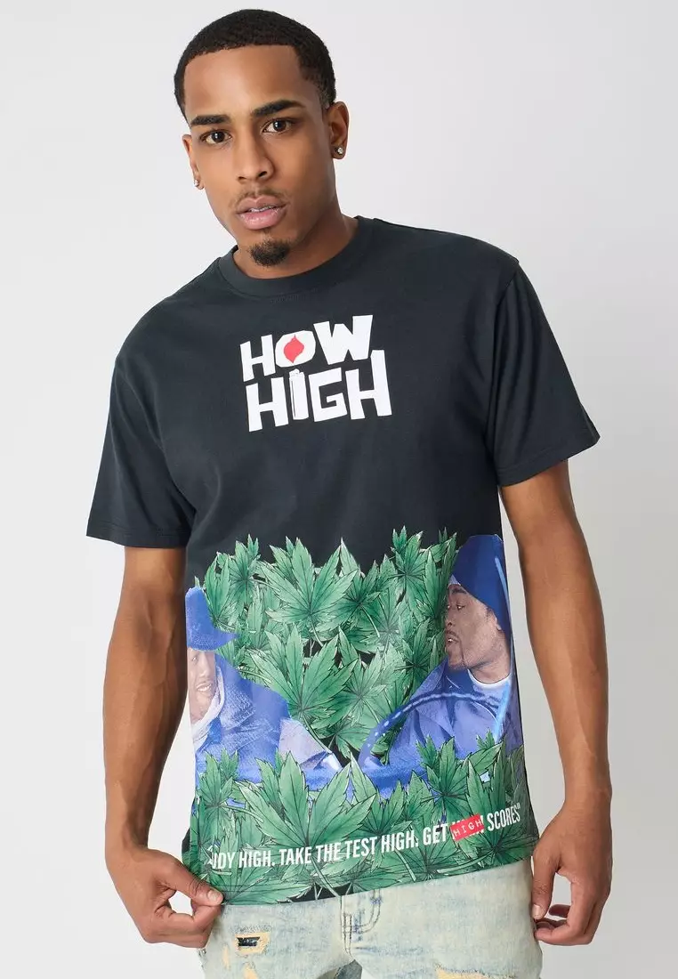 NYC Streetwear - How High Short Sleeves Tee - Black