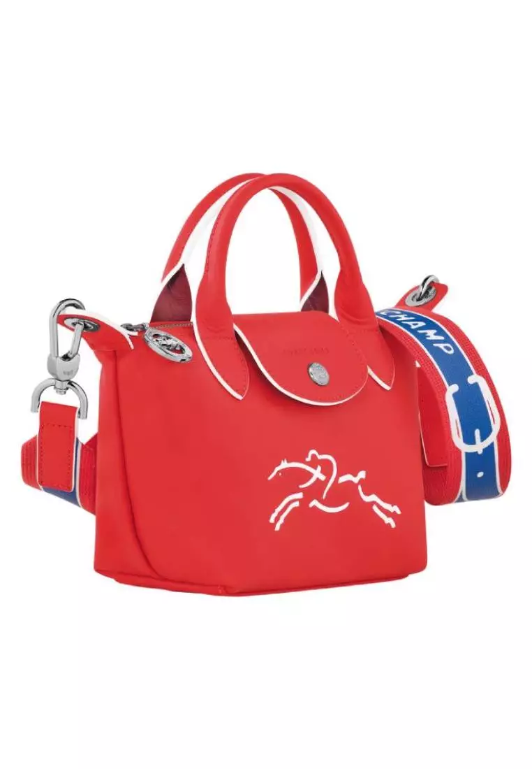 Longchamp Le Pliage Cuir Xtra XS Handbag Red