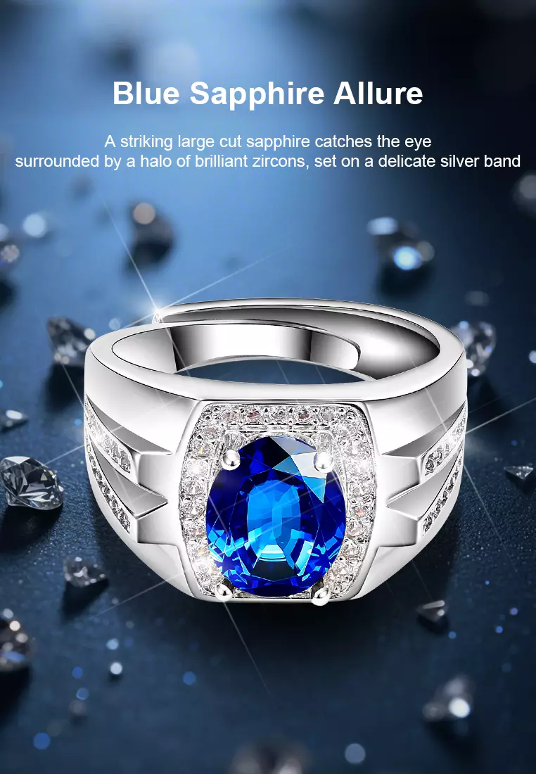 Cincin Pria Original Berlian Perhiasan Tunangan Sertifikat GRA Cincin Cowok