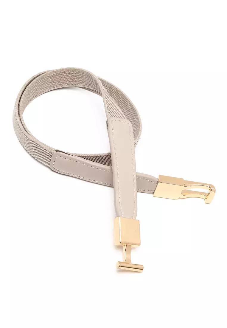 GYKACO AILEE Beige - Ikat Pinggang Wanita - Fashion Belt / Sabuk (Import)