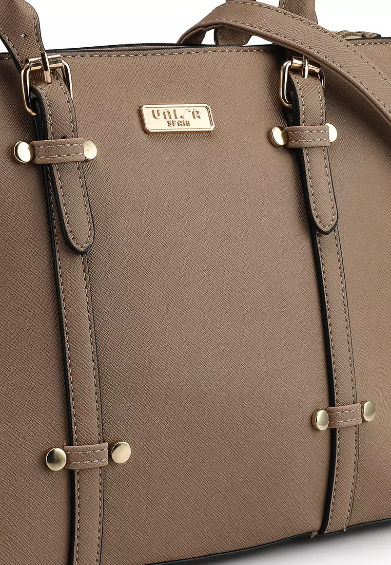 Saffiano Convertible Top Handle Bag